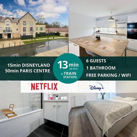 Le Cosy Villeneuve - Appartement Cosy Pour 6 A Disneyland Paris Экстерьер фото